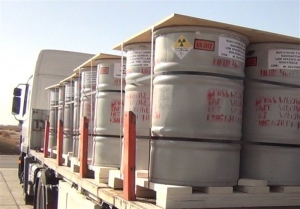 ‌محموله ۳۰ تنی کیک زرد به تاسیسات هسته‌ای اصفهان منتقل شد‌